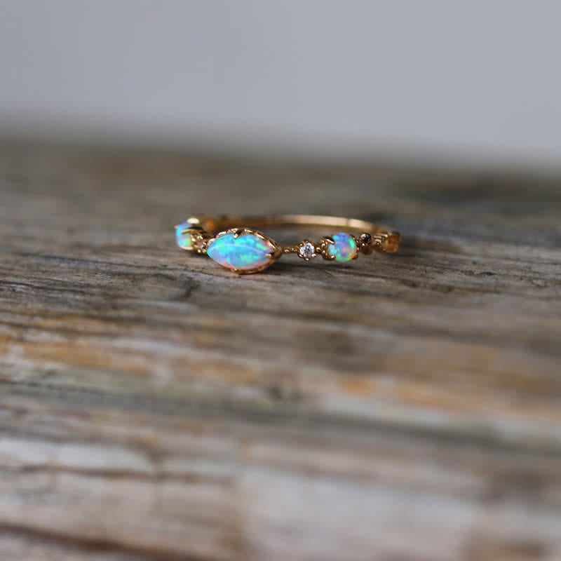 Ophelia | Gouden Opaal Ring Dames