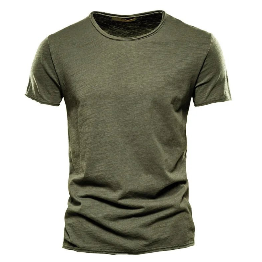 Nico | Casual T-Shirt met Subtiele Textuur Heren