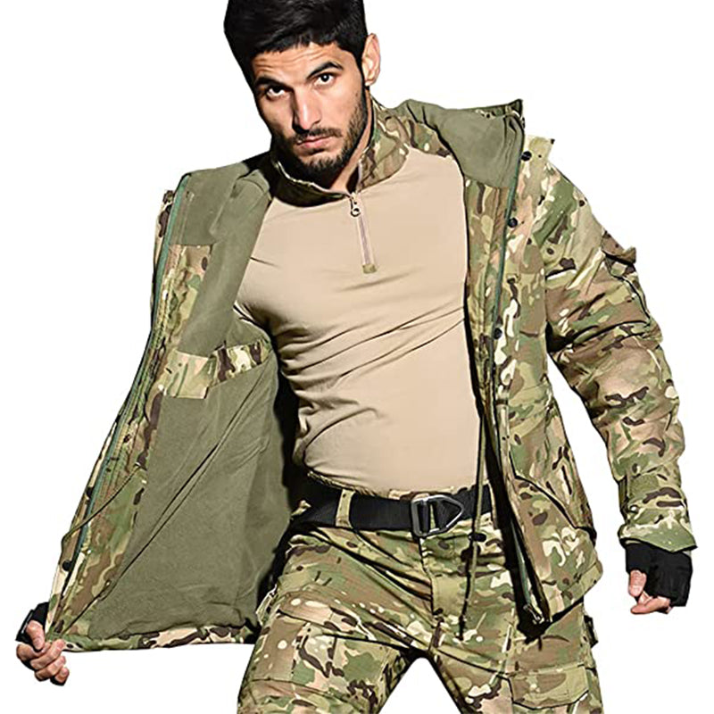 Sentinel | Tactical Camo Winterjas met Capuchon