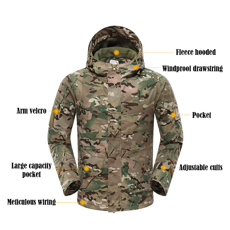 Sentinel | Tactical Camo Winterjas met Capuchon