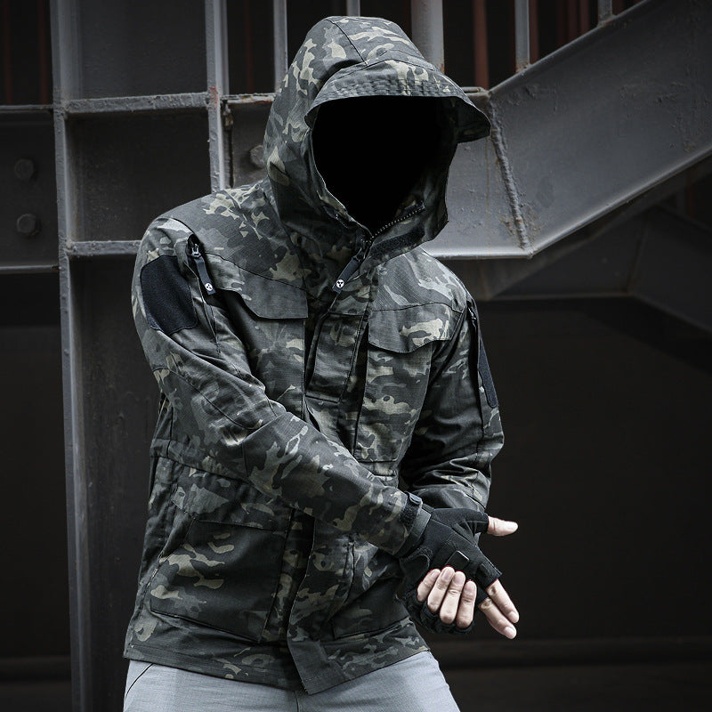 Vanguard | Tactical Camo Softshell Jas met Capuchon