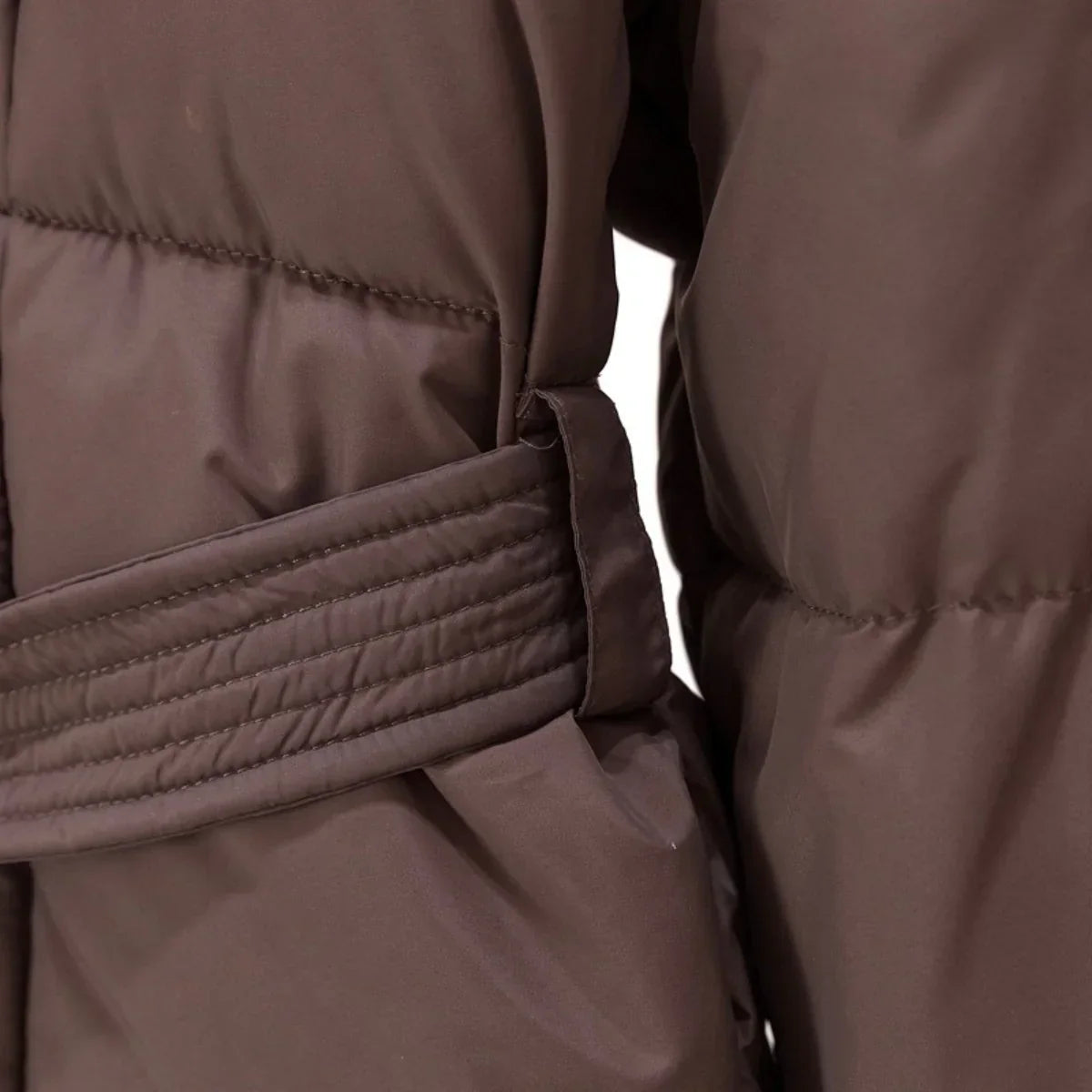 Amarisse | Gewatteerde Winterjas Met Ceintuur Dames