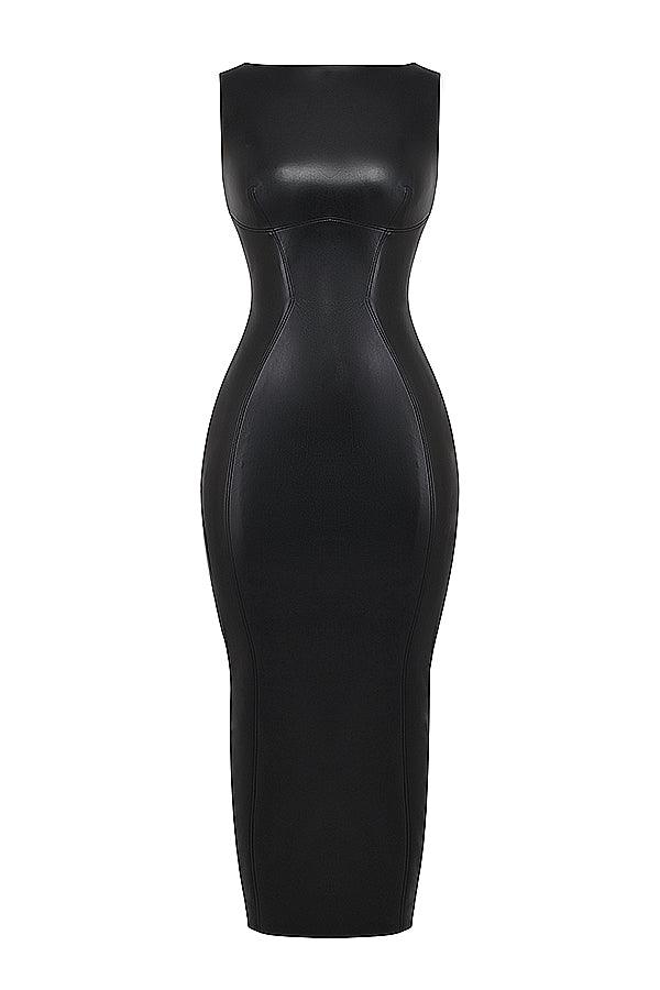 Calvera | Vegan Leather Mermaid Jurk Dames