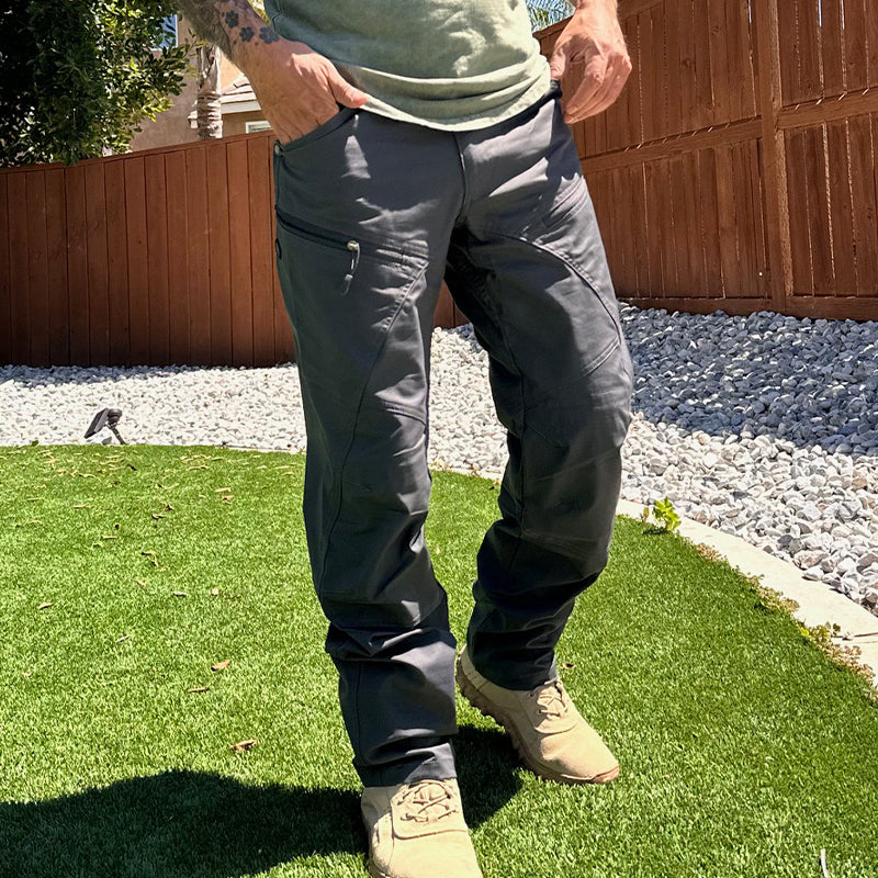 Raviero | Donkergrijze Tactical Werk- en Outdoorbroek Heren