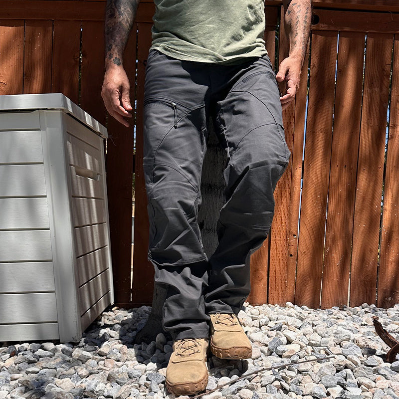 Raviero | Donkergrijze Tactical Werk- en Outdoorbroek Heren