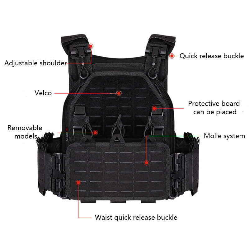 Aegis | Tactical Plate Carrier Vest met MOLLE