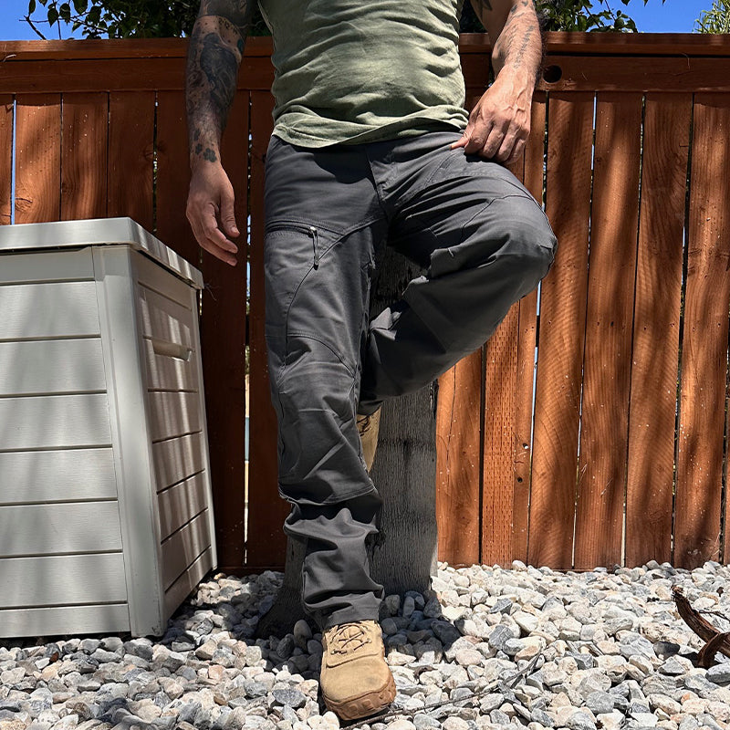 Raviero | Donkergrijze Tactical Werk- en Outdoorbroek Heren