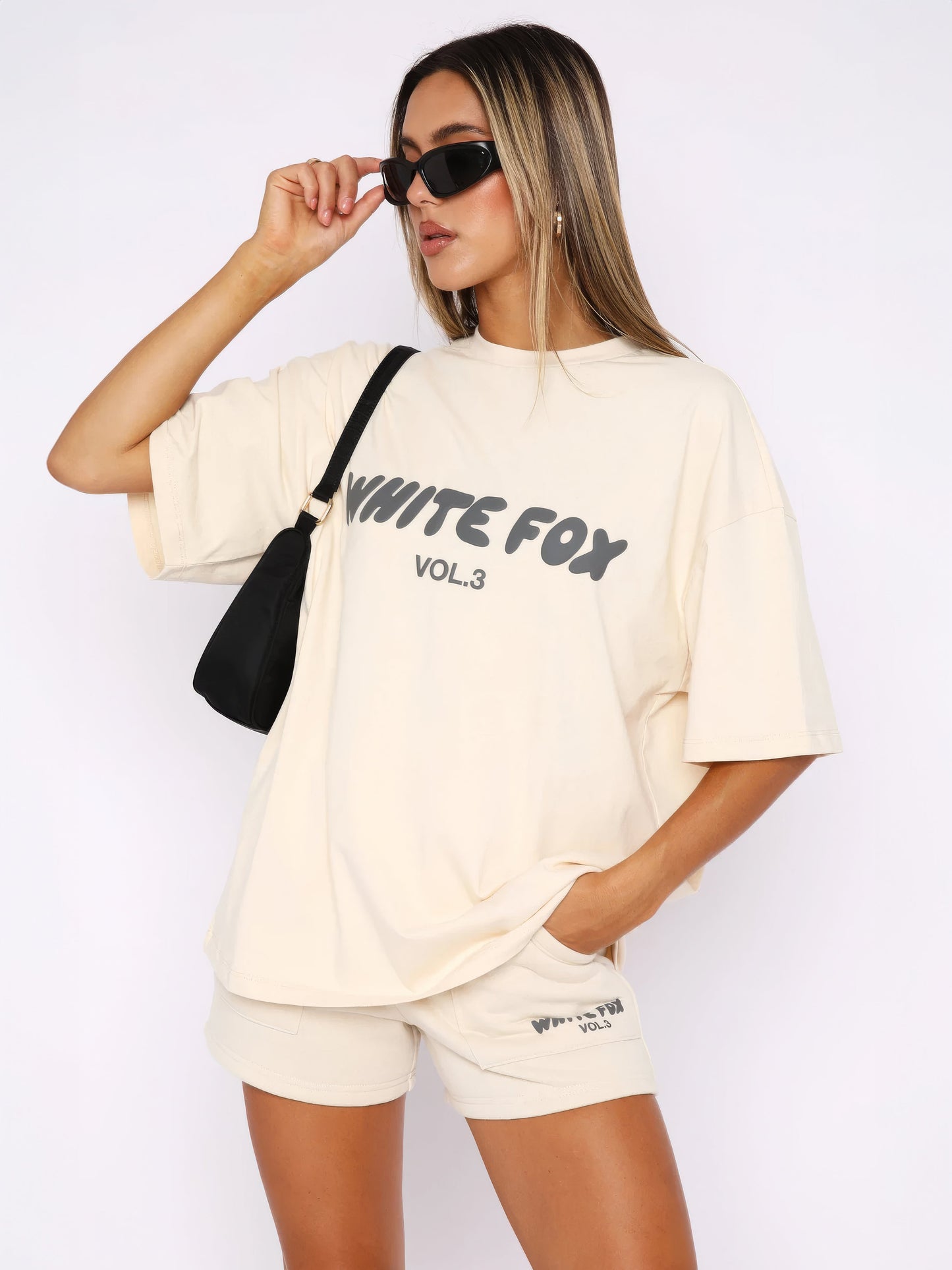 Lexa | Oversized Loungewear Set Dames Met Print T-Shirt & Short