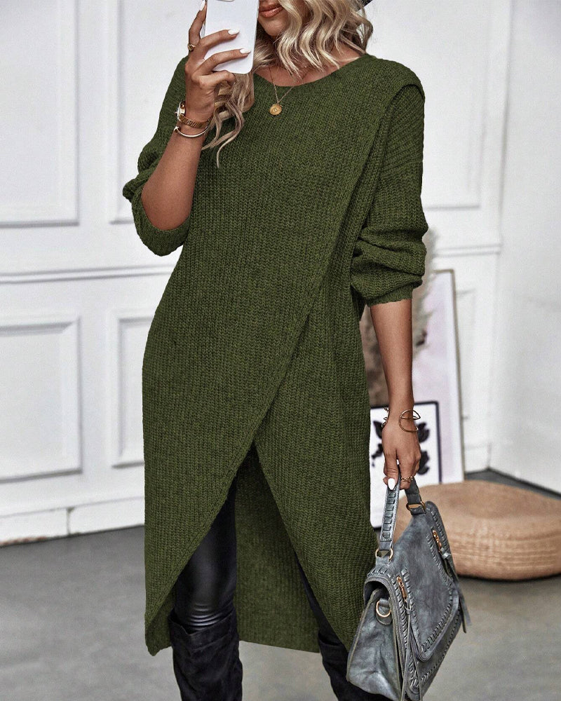 Maelis | Dames Gebreide Oversized Truijurk