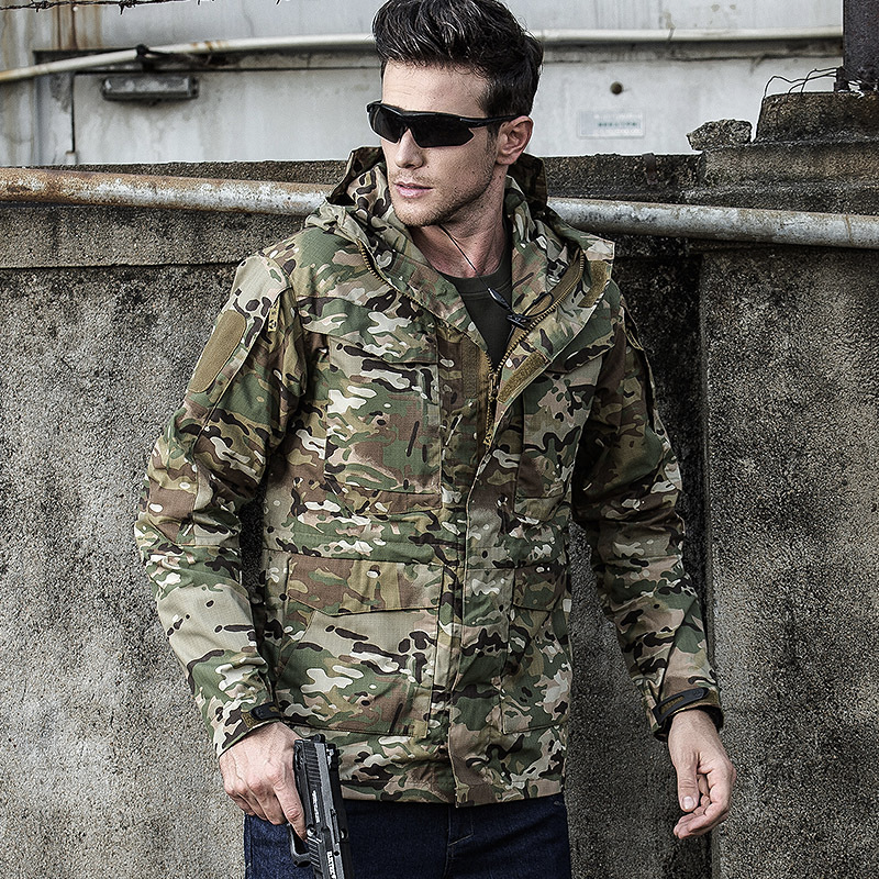 Vanguard | Tactical Camo Softshell Jas met Capuchon
