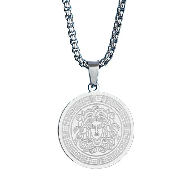 Leonidas™ | Heren Medusa Ketting | Luxe Roestvrijstalen Statement Sieraad