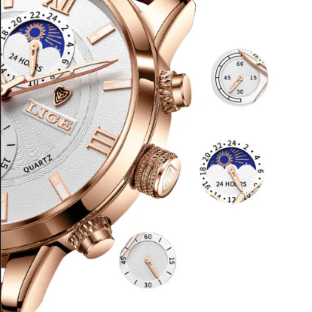 Dorian | Klassiek Lederen Horloge Heren