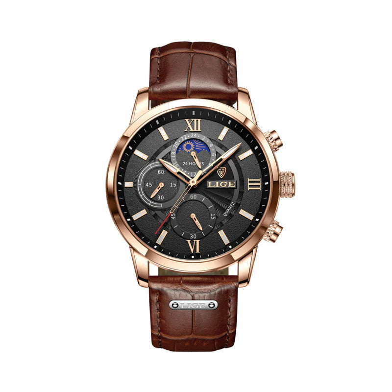 Dorian | Klassiek Lederen Horloge Heren