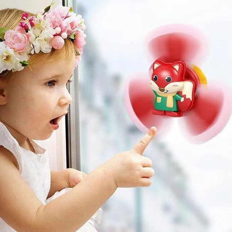 SensuSpin™ | Fidget Spinner Zuignap Speelgoed voor Baby’s | Educatief Sensorisch Speelgoed met Dierendesign voor Raam, Bad en Auto