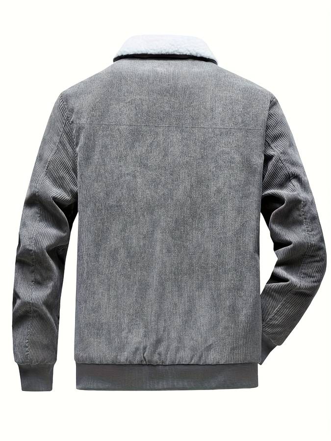 Torron | Heren Jas Van Ribcord Met Teddyvoering En Bontkraag