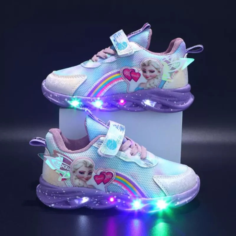 Lunafly | Meisjes LED Sneakers Vleugels