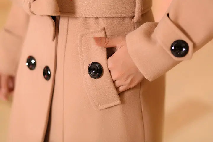Vivienne | Mantel Met Faux Fur Kraag