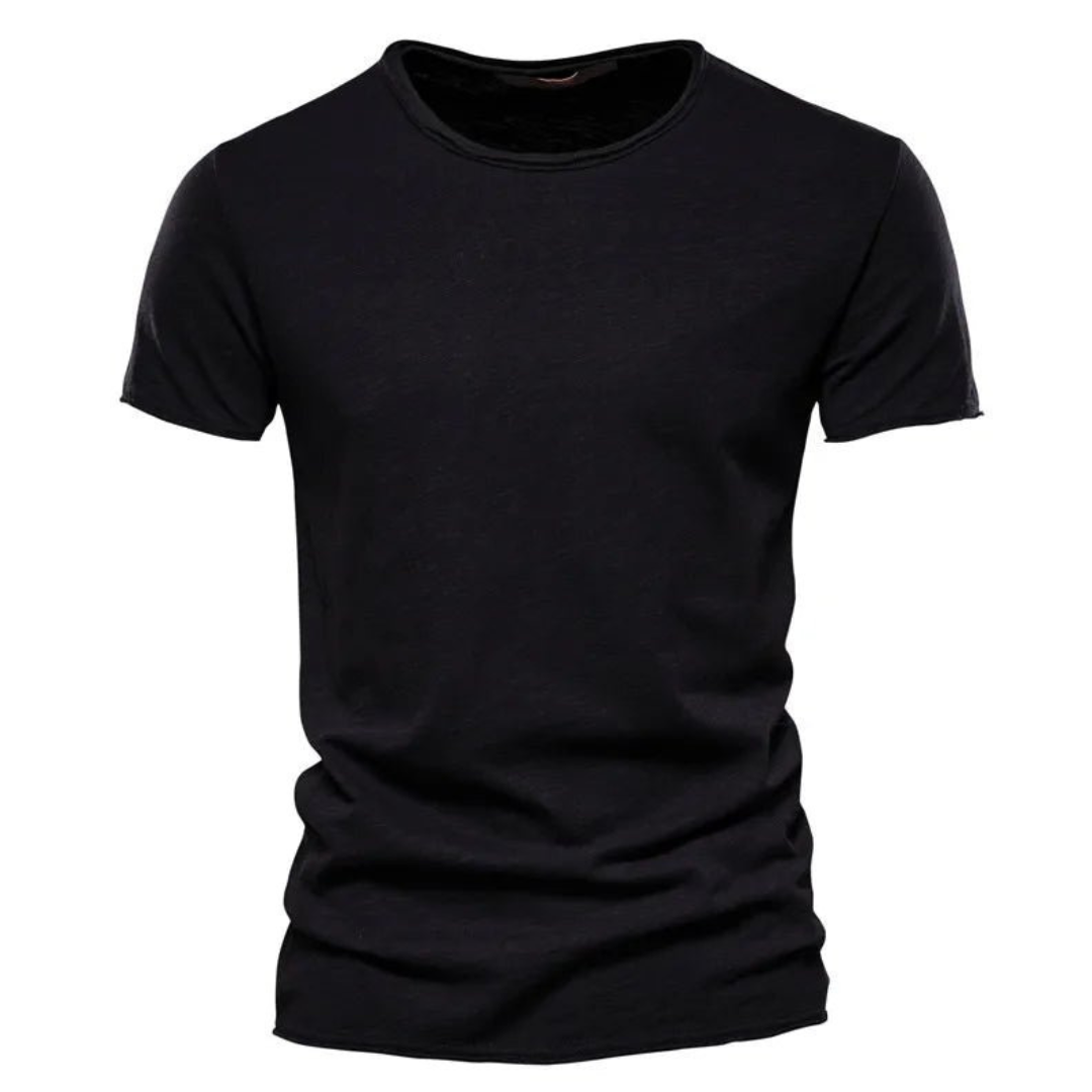 Nico | Casual T-Shirt met Subtiele Textuur Heren