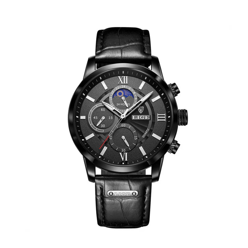 Dorian | Klassiek Lederen Horloge Heren