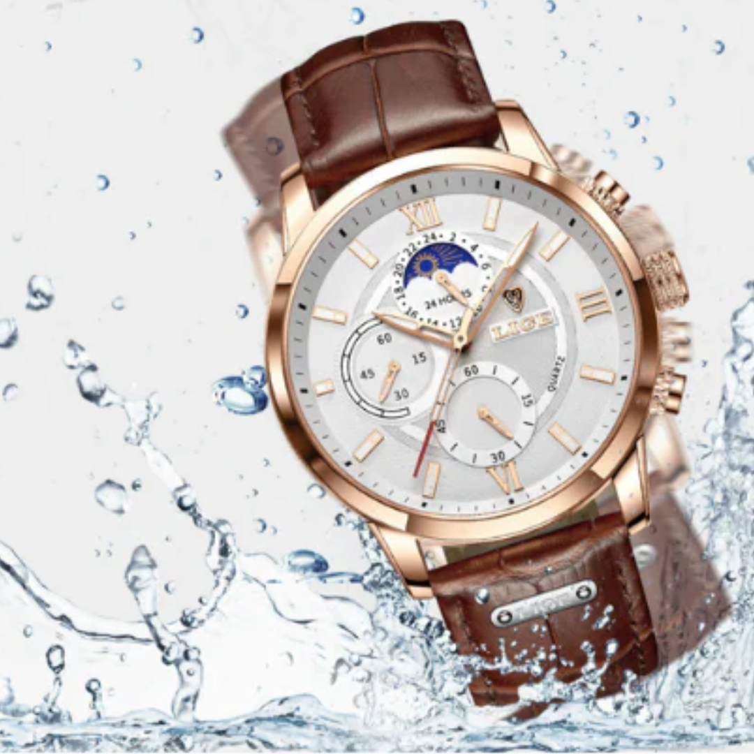Dorian | Klassiek Lederen Horloge Heren