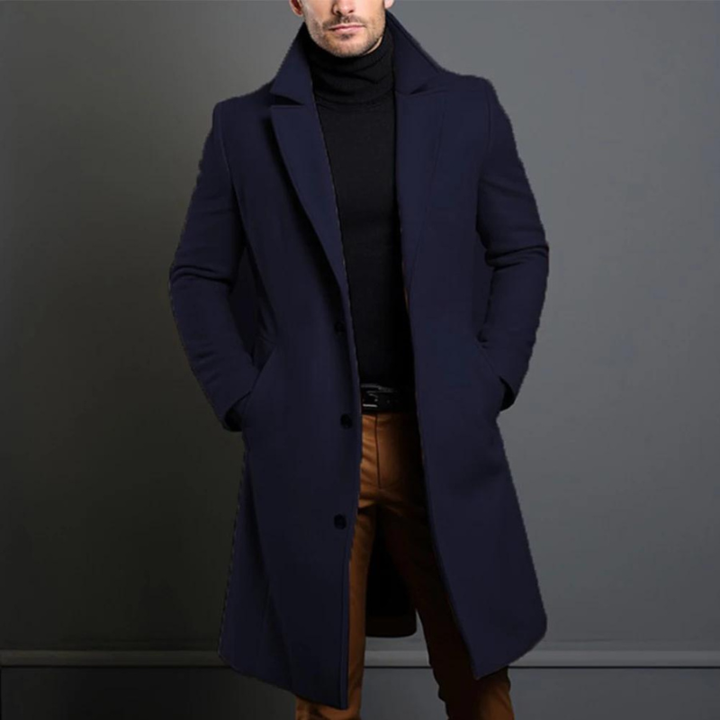 Armand | Luxe Lange Winter Manteljas Heren