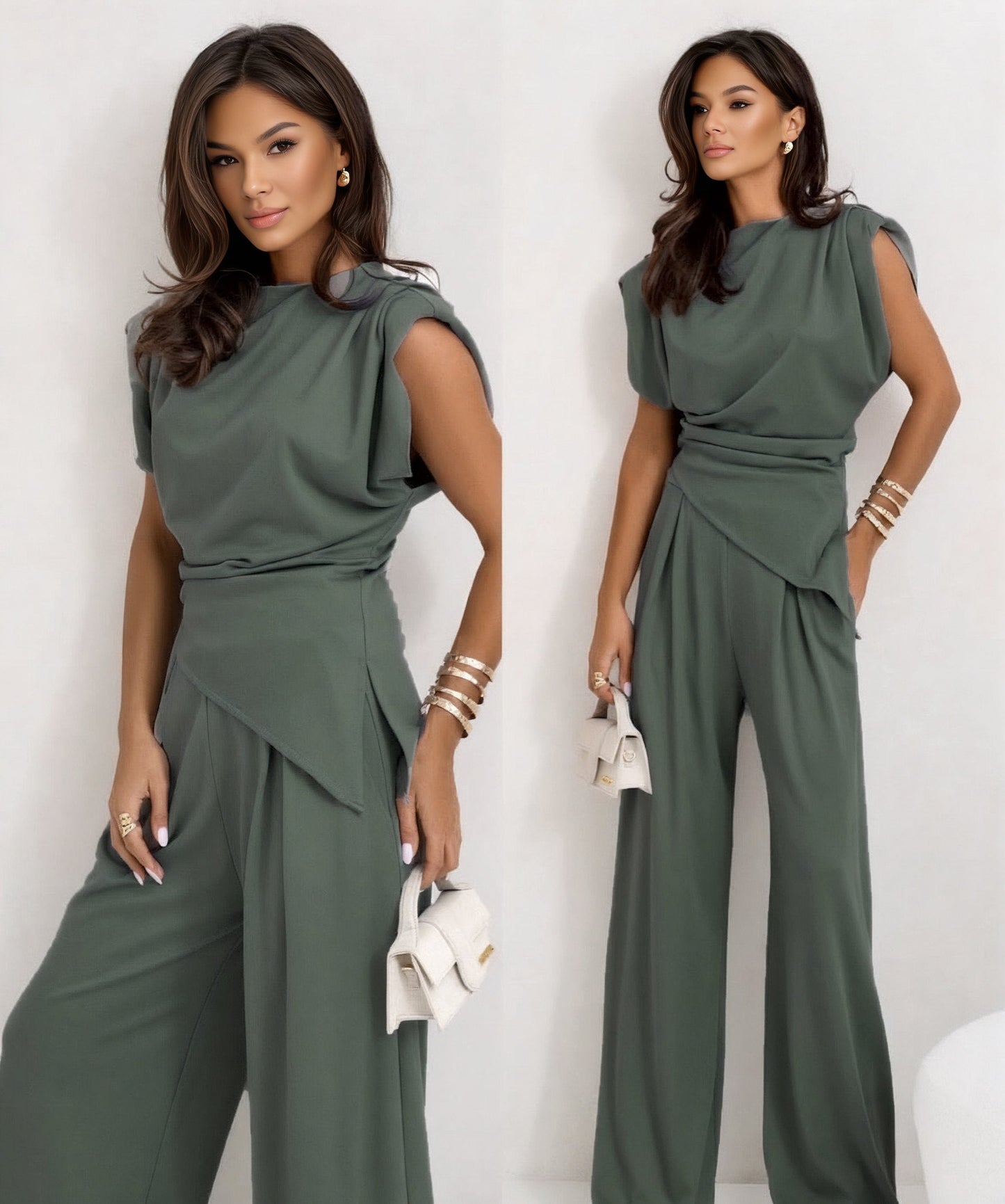 Eliana | Elegante Drapé Jumpsuit Dames