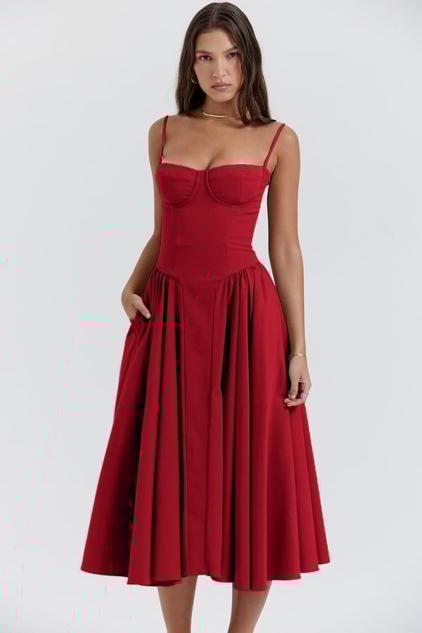 Elviera | Elegante Midi-Jurk Dames