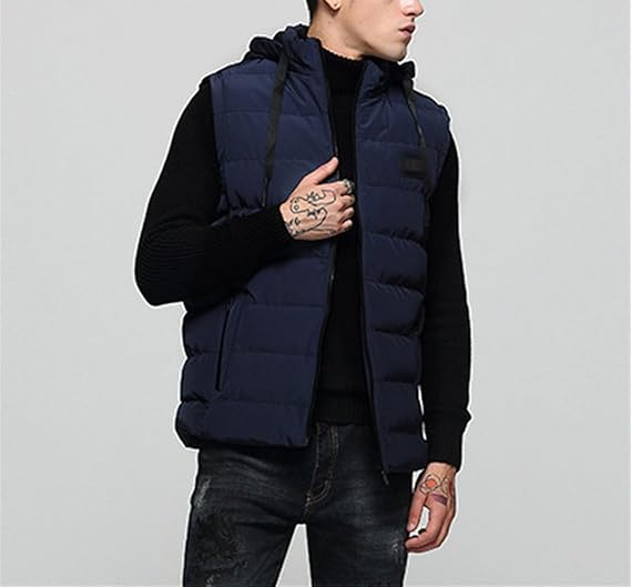 Lucien | Gewatteerde Bodywarmer Met Capuchon Heren