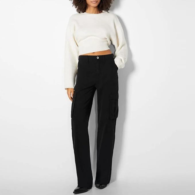 Nikki™ | Dames Stretch Cargo Broek met Meerdere Zakken en Verstelbare Taille