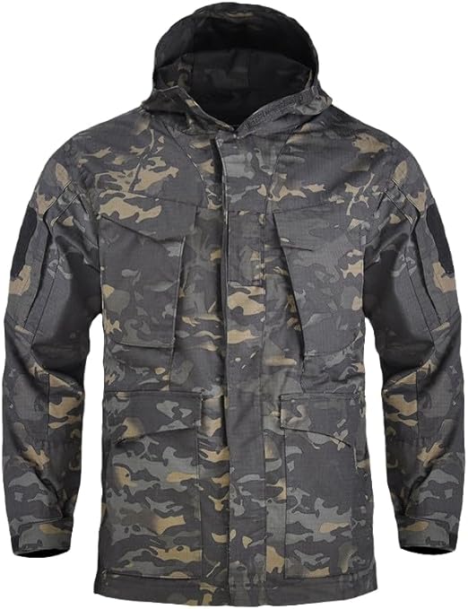 Tarek™ | Heren Tactical Water- En Winddichte Winterjas | Militair Outdoor Jack Met Capuchon En Meerdere Zakken