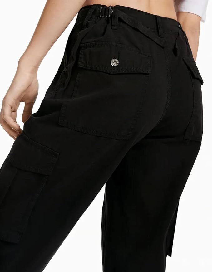 Nikki™ | Dames Stretch Cargo Broek met Meerdere Zakken en Verstelbare Taille