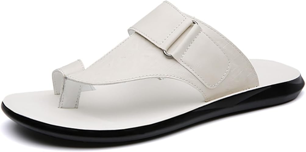 Miro | Leren Teenslippers Heren | Brede Wreefband met Gesp | Luxe & Comfortabel | Zomers & Stijlvol