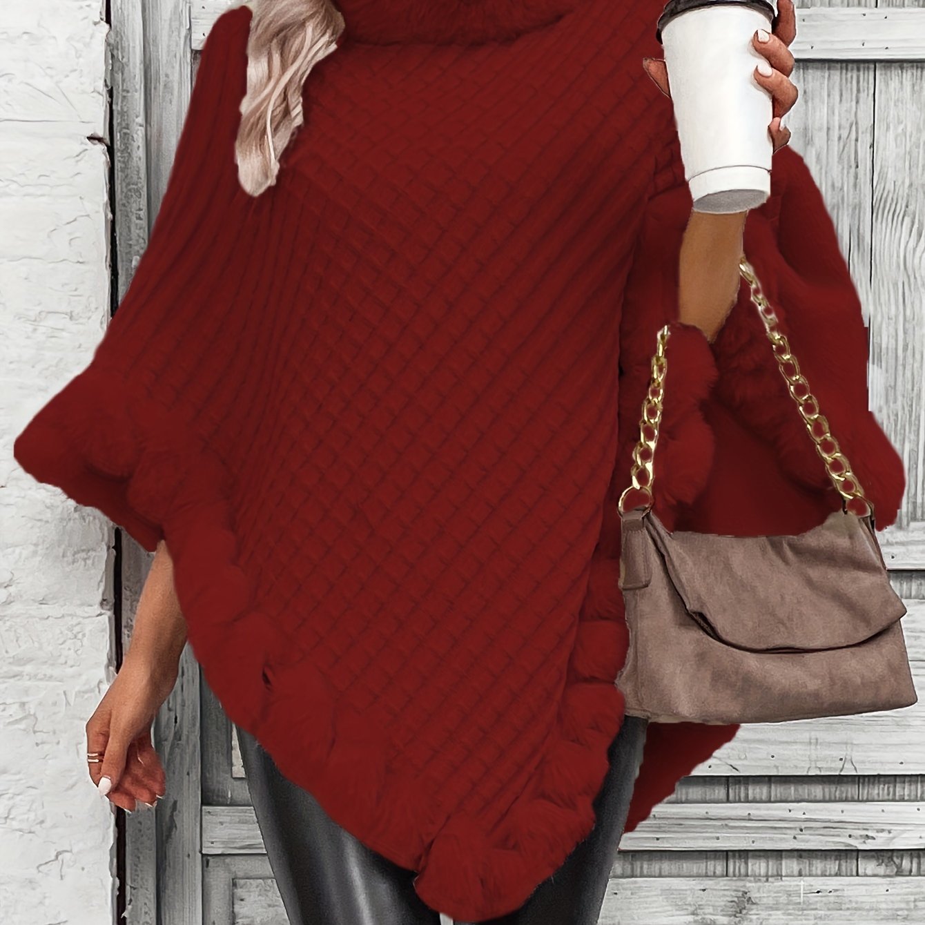 Elodia | Poncho Faux Fur