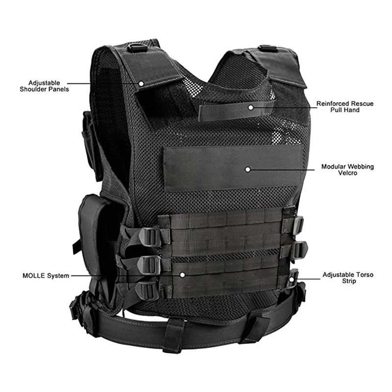 Sentinel | Tactisch Vest Met MOLLE-Systeem & Afneembare Holster