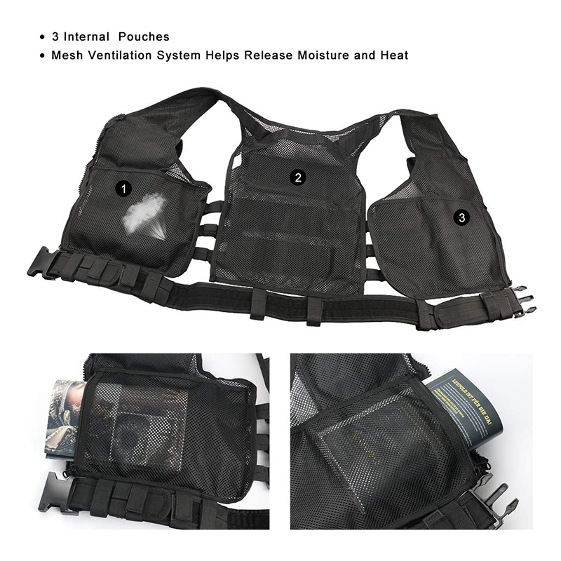 Sentinel | Tactisch Vest Met MOLLE-Systeem & Afneembare Holster