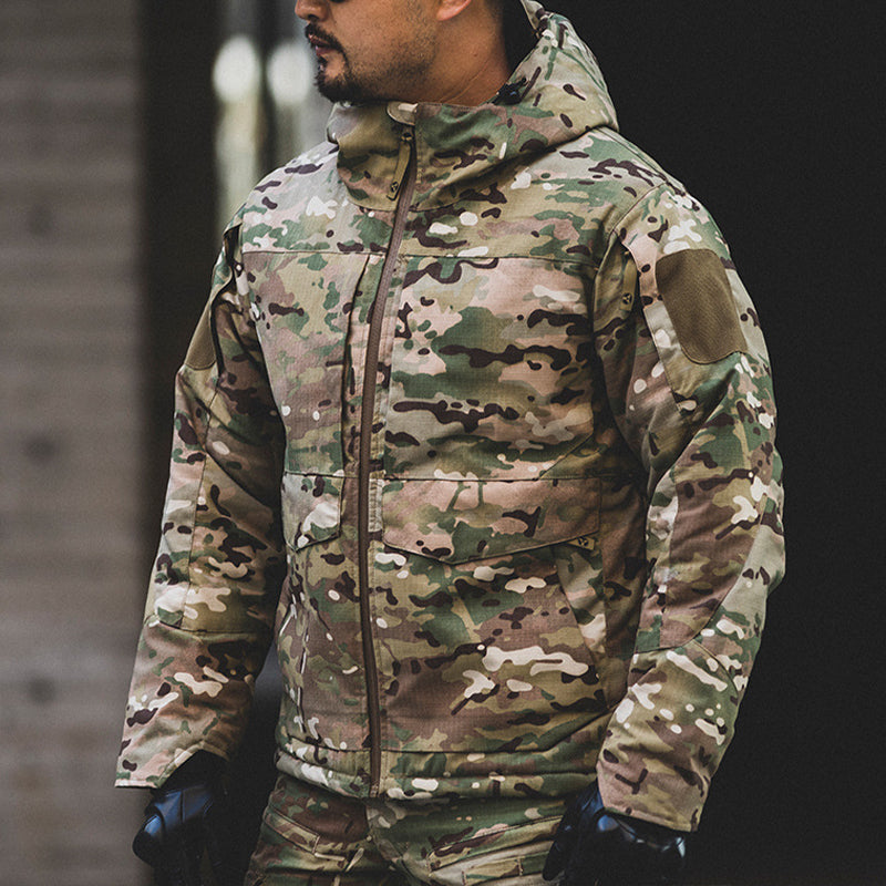 Aegis | Tactical Camouflage Thermo Jas met Capuchon