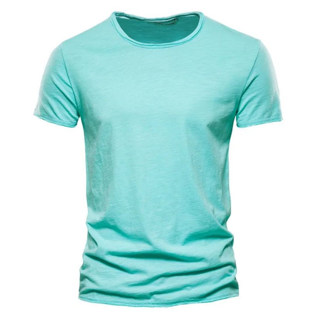 Nico | Casual T-Shirt met Subtiele Textuur Heren