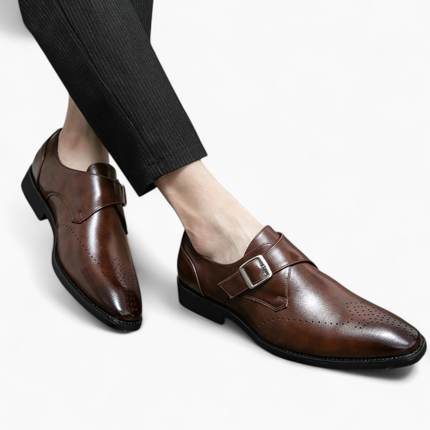 Dorian | Monk Strap Schoenen Heren Leer
