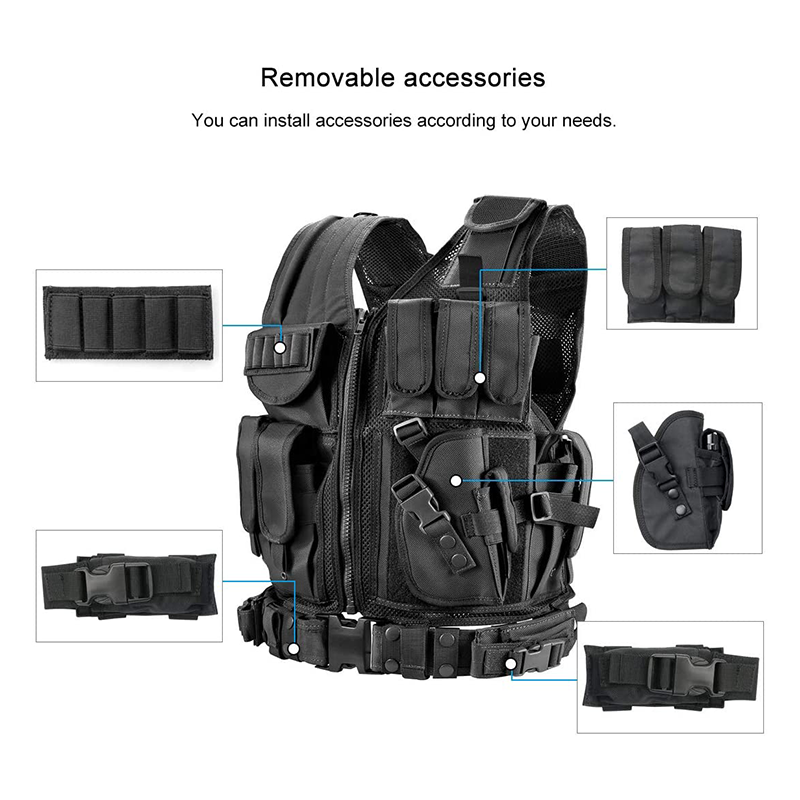 Sentinel | Tactisch Vest Met MOLLE-Systeem & Afneembare Holster