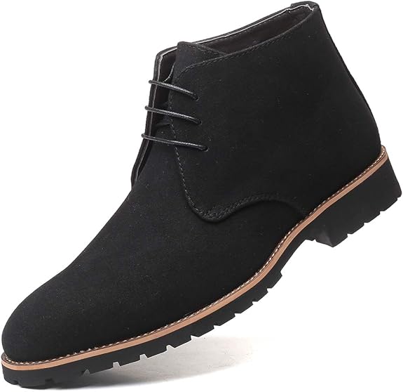 Lazaro™ | Heren Suède Desert Boots | Stijlvolle Casual Enkellaarsjes met Antislip Zool en Veterluiting