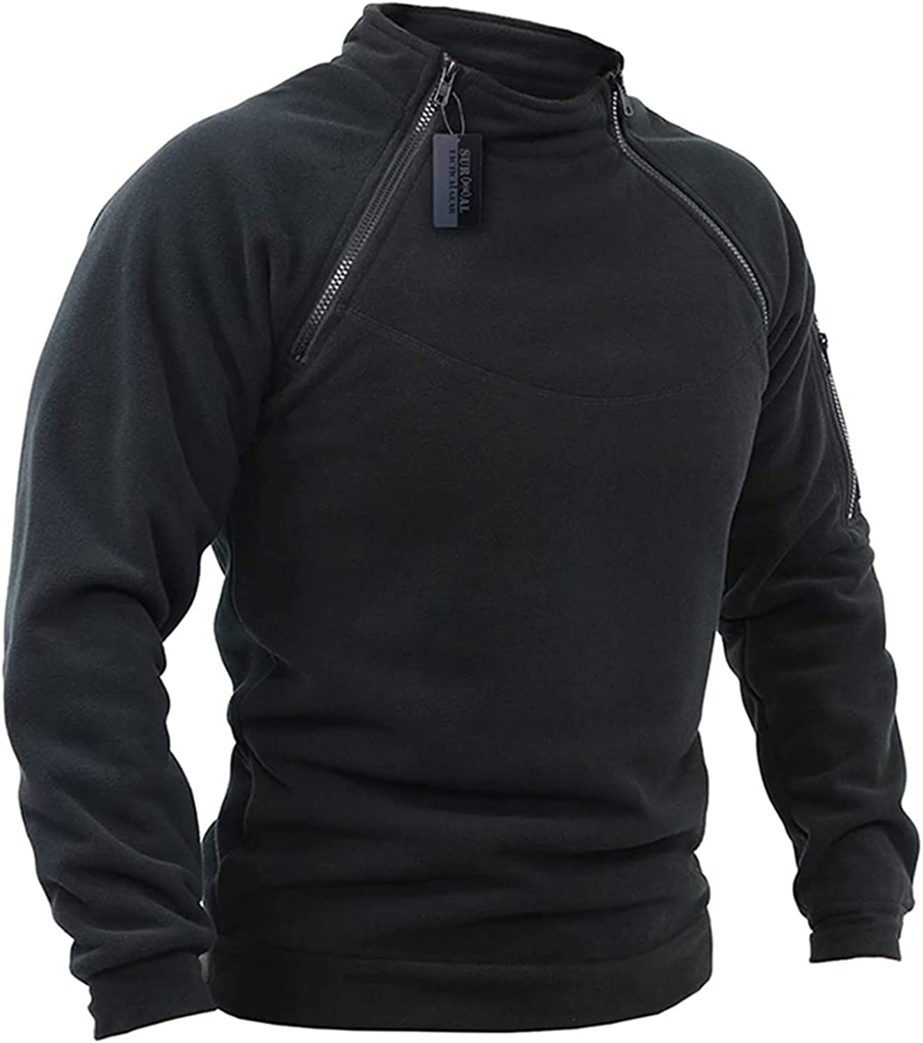 Sentinel | Tactical Fleece Pullover met Rits en Armzakken