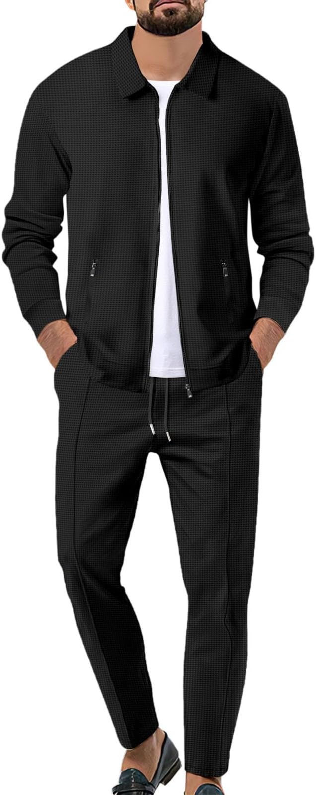 Theo™ | Heren Tweedelig Zomerpak Met Ritssluiting En Elastische Broek | Luxe Smart Casual Co-ord Set