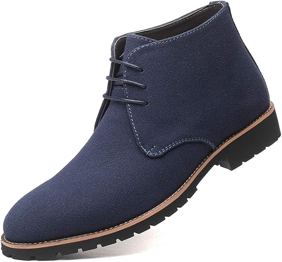 Lazaro™ | Heren Suède Desert Boots | Stijlvolle Casual Enkellaarsjes met Antislip Zool en Veterluiting