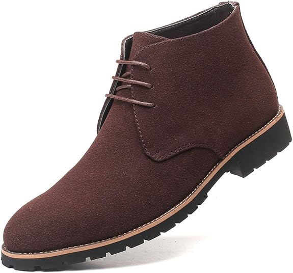 Lazaro™ | Heren Suède Desert Boots | Stijlvolle Casual Enkellaarsjes met Antislip Zool en Veterluiting