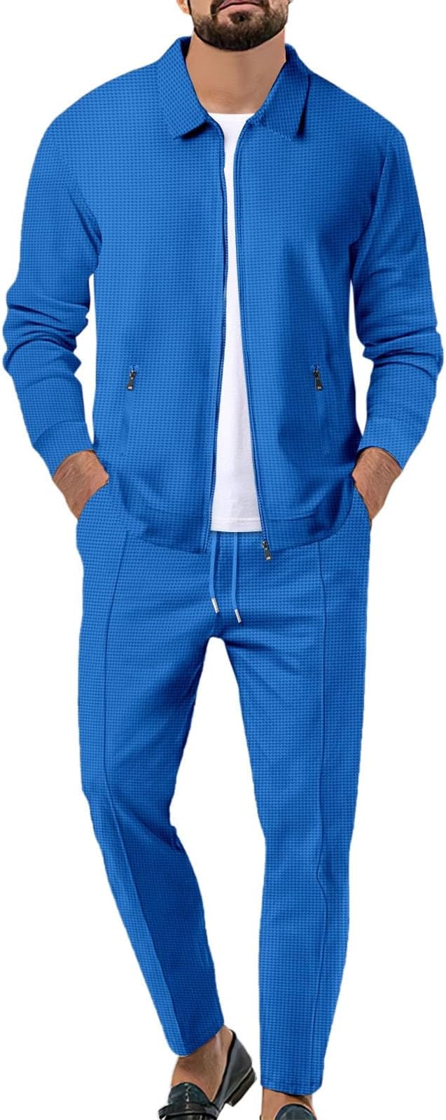 Theo™ | Heren Tweedelig Zomerpak Met Ritssluiting En Elastische Broek | Luxe Smart Casual Co-ord Set