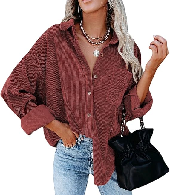 Elora | Ribfluweel Overshirt