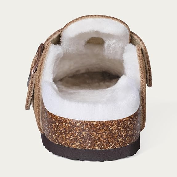 Arctic UrbanClassic™ | Comfortabele Klompen met Zachte Binnenvoering en Klassiek Design | Warme Wintermuilen met Kurken Voetbed, Teddyvoering en Antislipzool