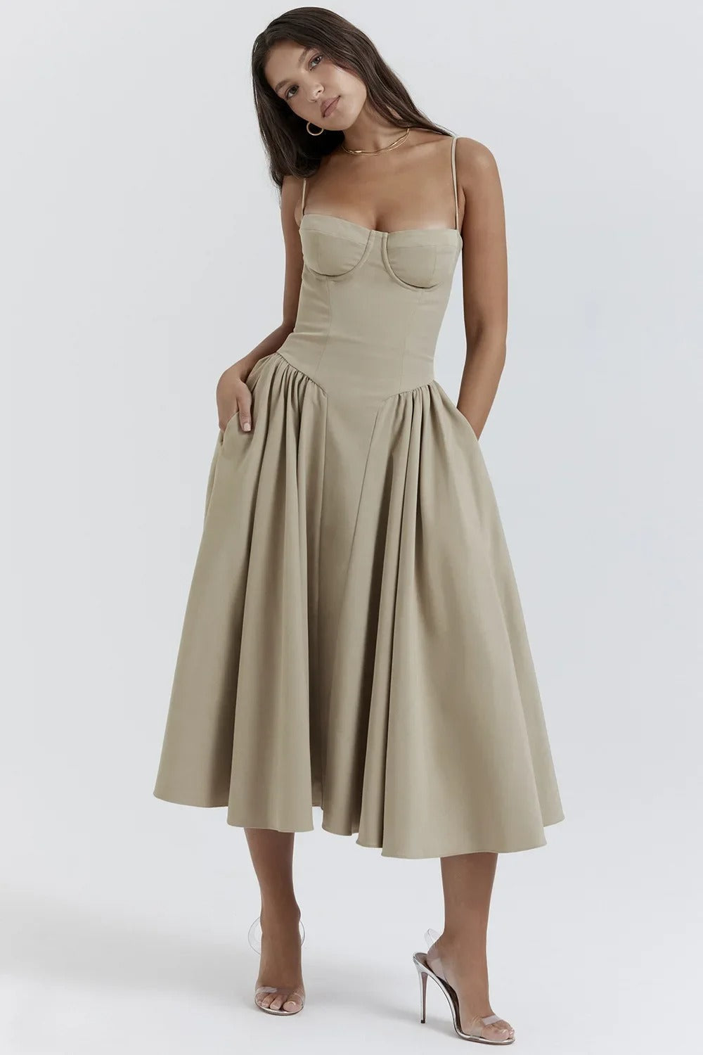 Elviera | Elegante Midi-Jurk Dames