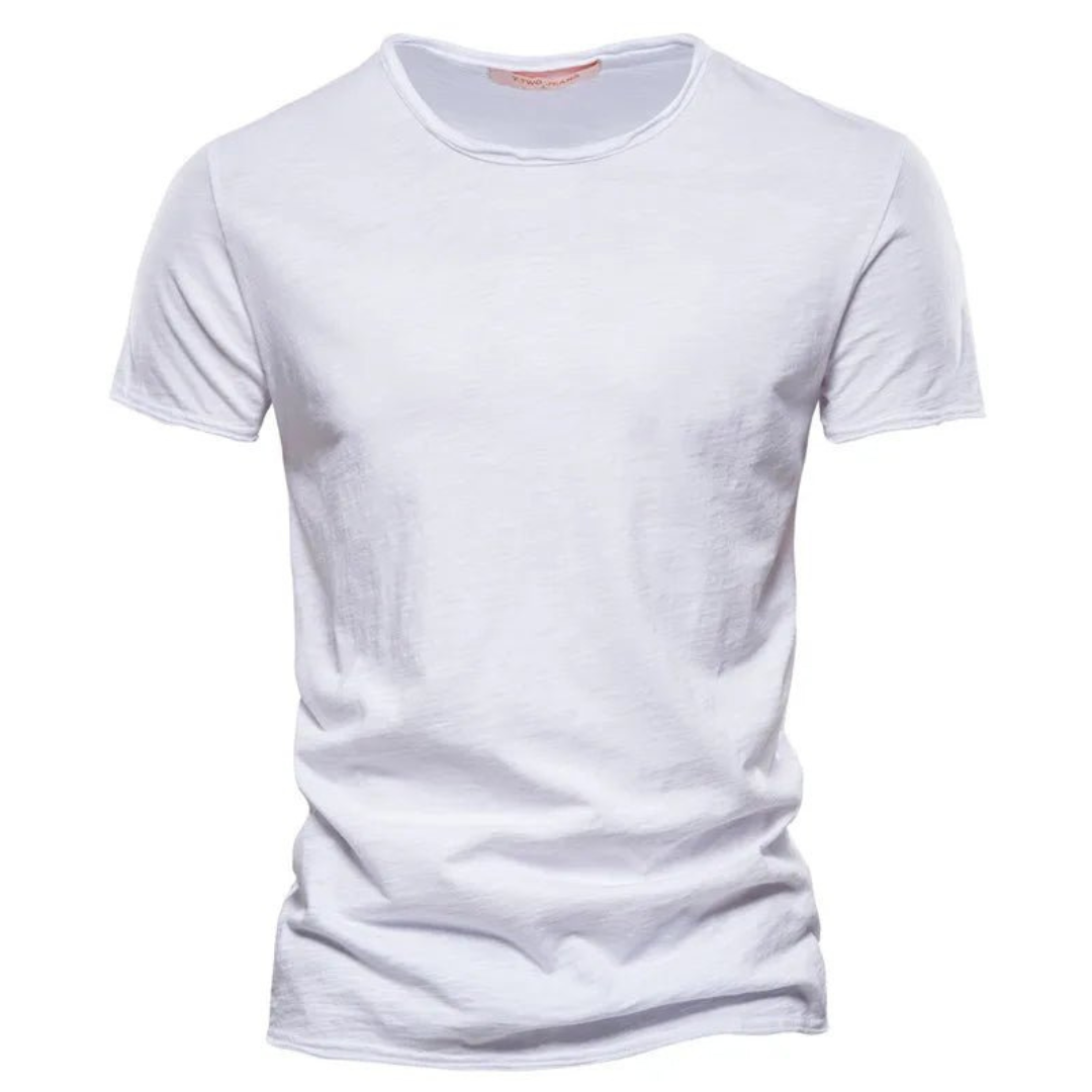 Nico | Casual T-Shirt met Subtiele Textuur Heren