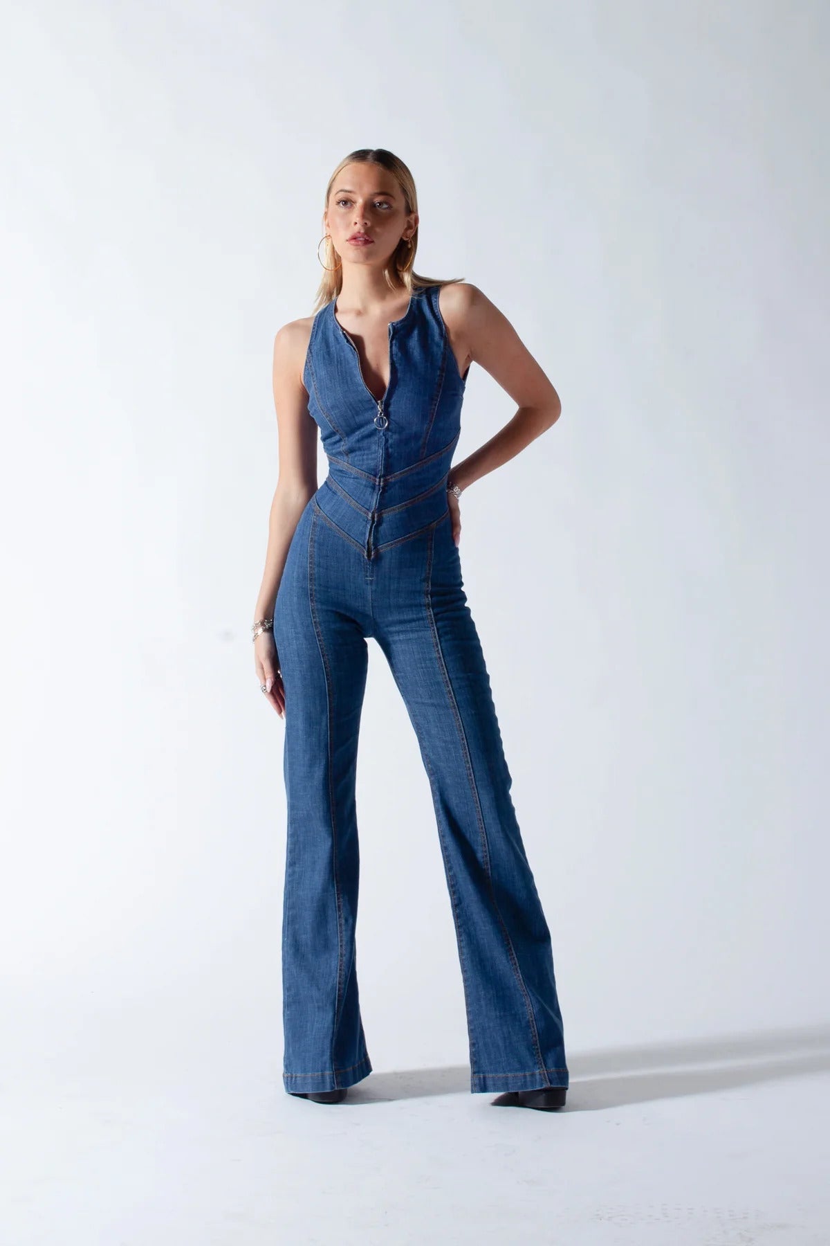 Serena | Denim Jumpsuit Dames